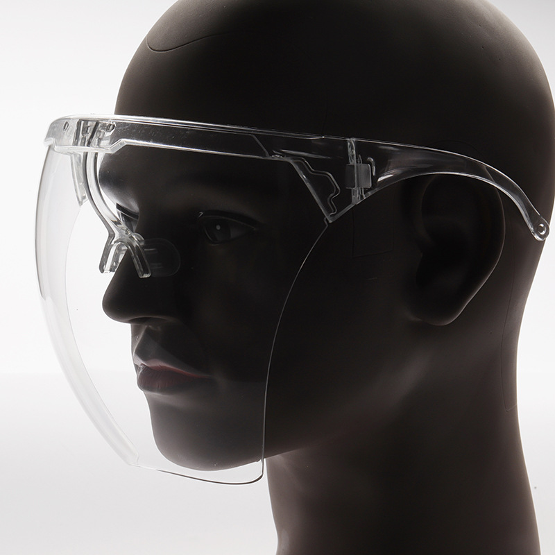 New Silicone Nose Pad Space Mirror Protective Mask against Wind and Sand Anti-Droplet Riding Safety Goggles Protective Mask