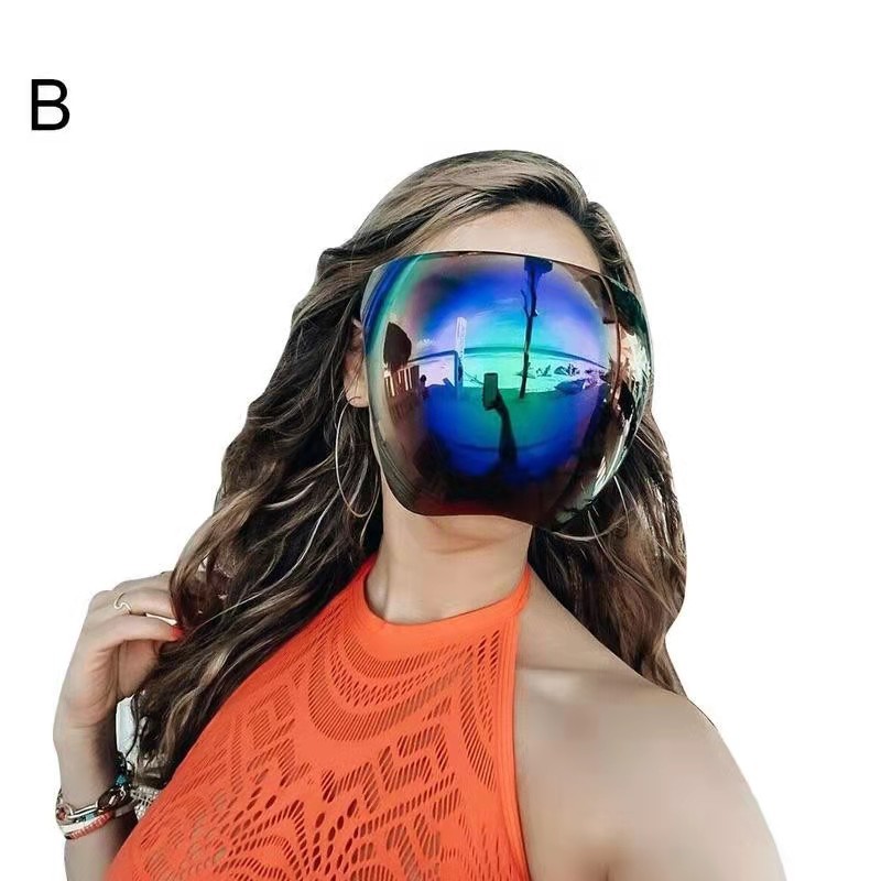 Cross-Border Outdoor HD PC Anti-Droplet Splash Protective Mask Multi-Color Detachable Nose Pad Riding Safety Goggles
