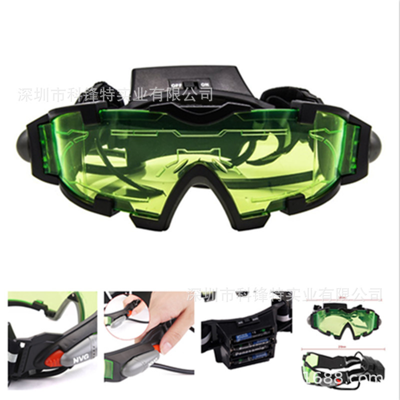 Cross-Border Led Dust-Proof Anti-Impact Ski Riding TikTok Disco Labor Protection with Light Safety Goggles