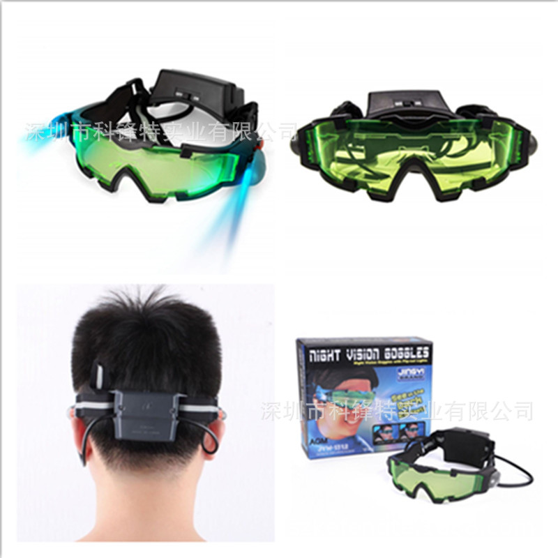 Cross-Border Led Dust-Proof Anti-Impact Ski Riding TikTok Disco Labor Protection with Light Safety Goggles