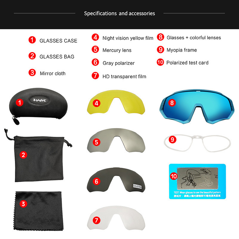 Cross-Border New Kapvoe Glasses for Riding Windproof Sand Polarized Safety Goggles Bicycle Glasses Sports Equipment