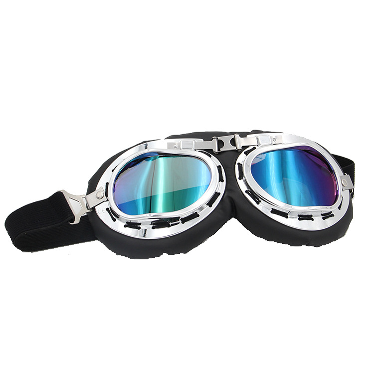 Safety Goggles Motorcycle Riding Goggles Retro Classic Glasses Bicycle Glass Goggles Sand Kart Helmet Glasses