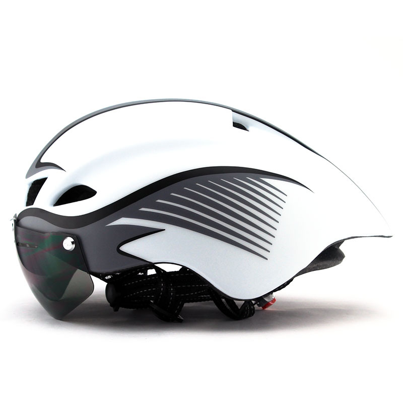 New Goggles Pneumatic Helmet Road Bike Riding Helmet Men and Women Safety Helmet Cycling Fixture