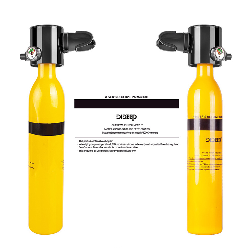 Dideep Scuba Mini Oxygen Bottle Diving Teaching Underwater Respirator Swimming Equipment Breathing Oxygen Tank