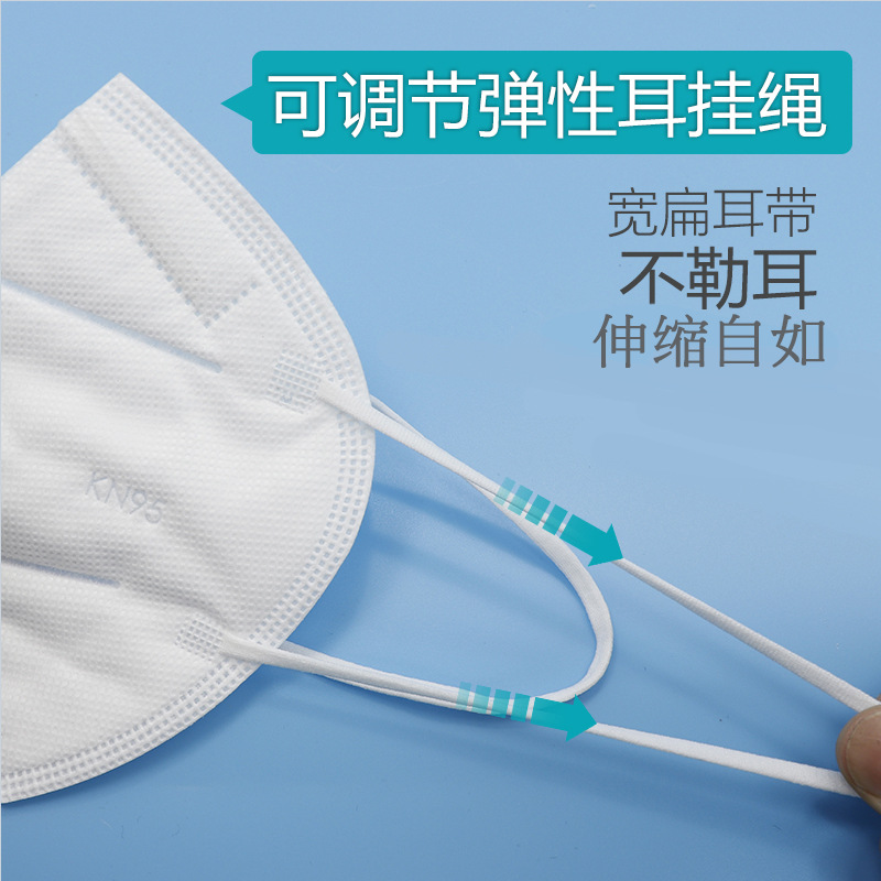 The new dustproof built - in KN95 respirator respirator is individually said The for men and women