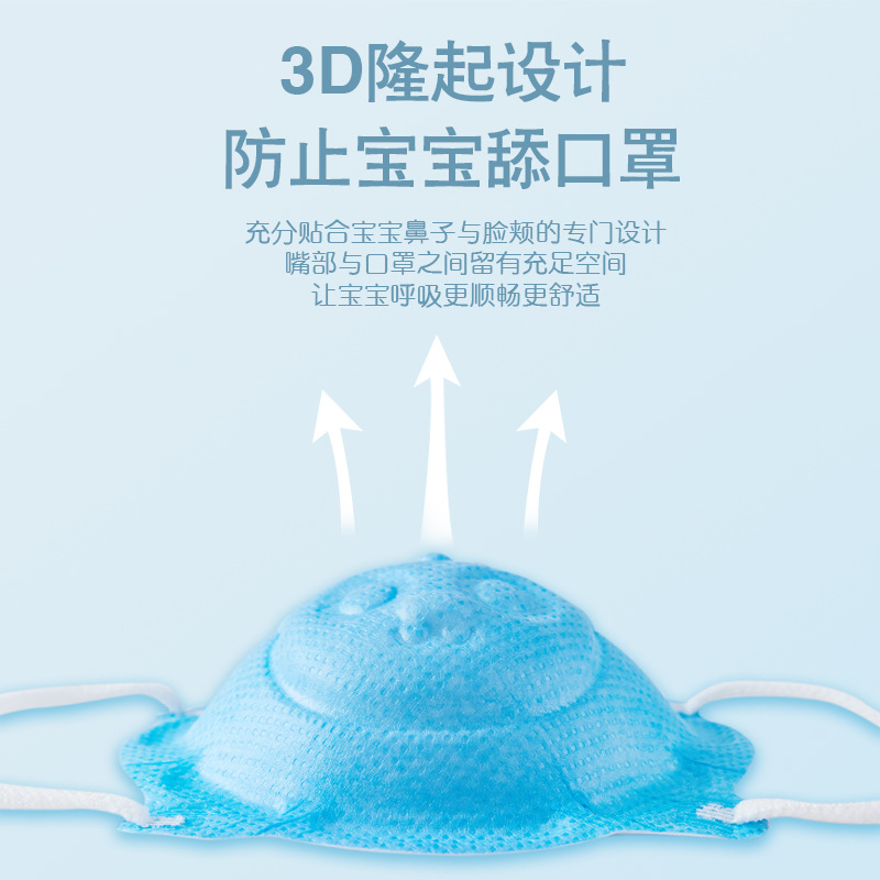 Newborn Baby Mask Three-Dimensional 0 to June Baby Children 1-2 Years Old Kids Special Children Disposable Respirator