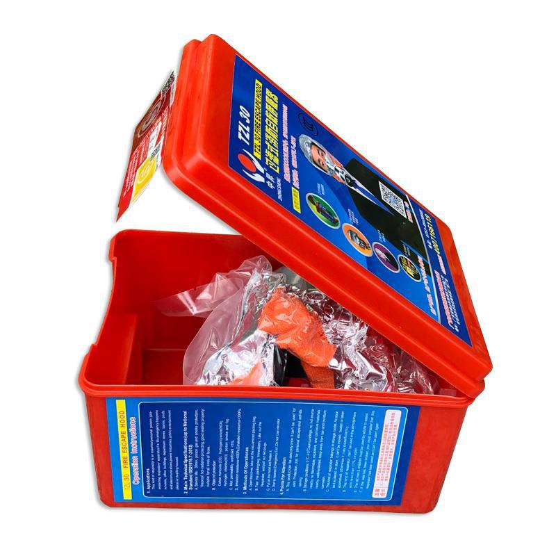 Hotel KTV Fire Fire Escape Mask Smoke Proof Mask Tzl30 Type Filter-Type Self-Rescue Respirator