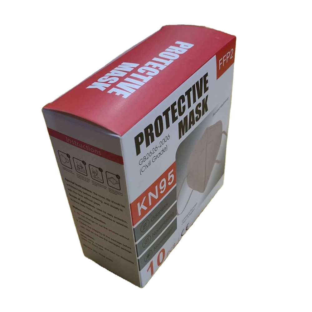 N95 face mask packaging box manufacturers customized disposable mask carton customized box in stock