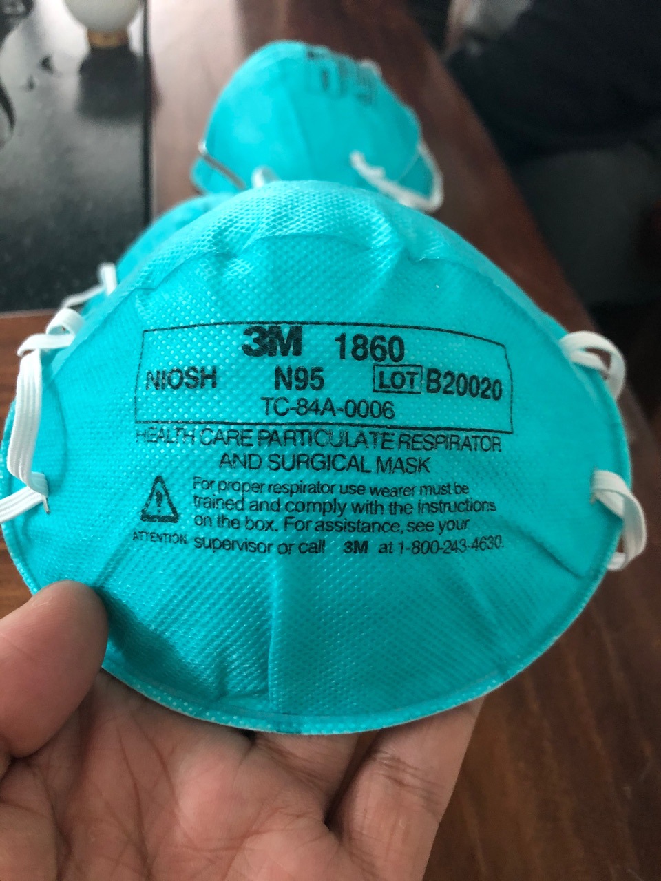 1860 Mask Cup Type Cross-Border Bag Double Clear N95 Mask Singapore Us Version Same Style Boxed One Without Free Shipping