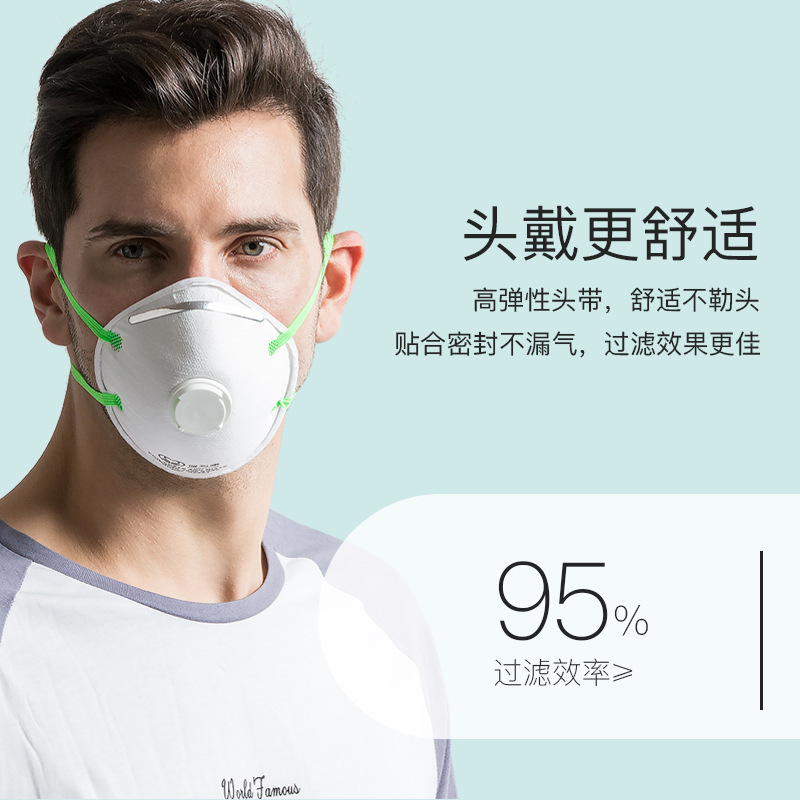 Powecom Cup Masks KN95 Breathable Mask Dustproof Polished PM2.5 KN95 Mask