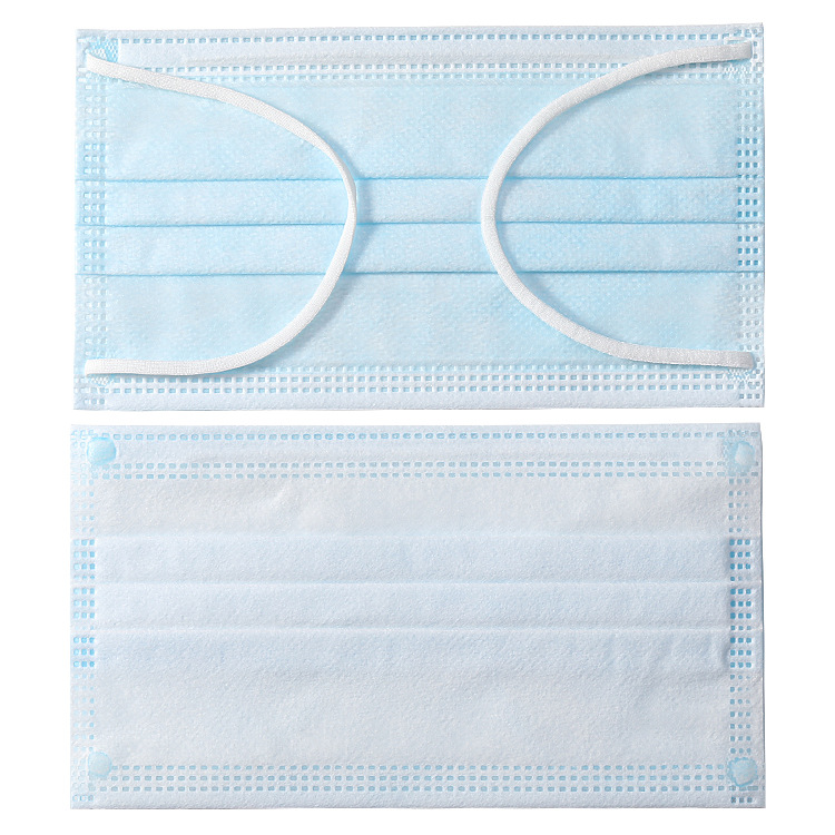 Medical Surgical Mask Disposable Three-Layer Anti Pathogenic Bacteria Medical Independent Packaging Sterilization in Stock Wholesale Factory Direct Sales