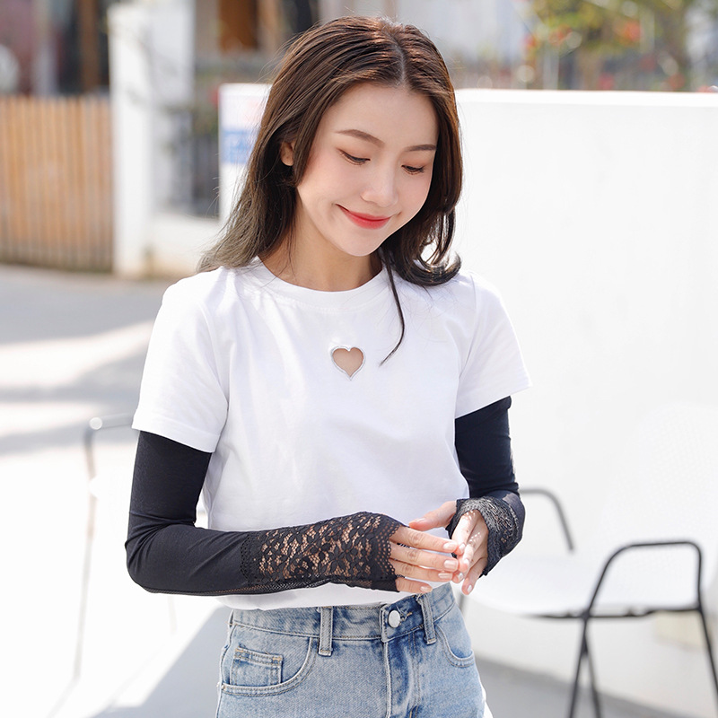Long Sun Protection Gloves Driving UV Protection Oversleeve Thin Summer Cycling Sun Protection Ice Silk Arm Sleeve Covers Women