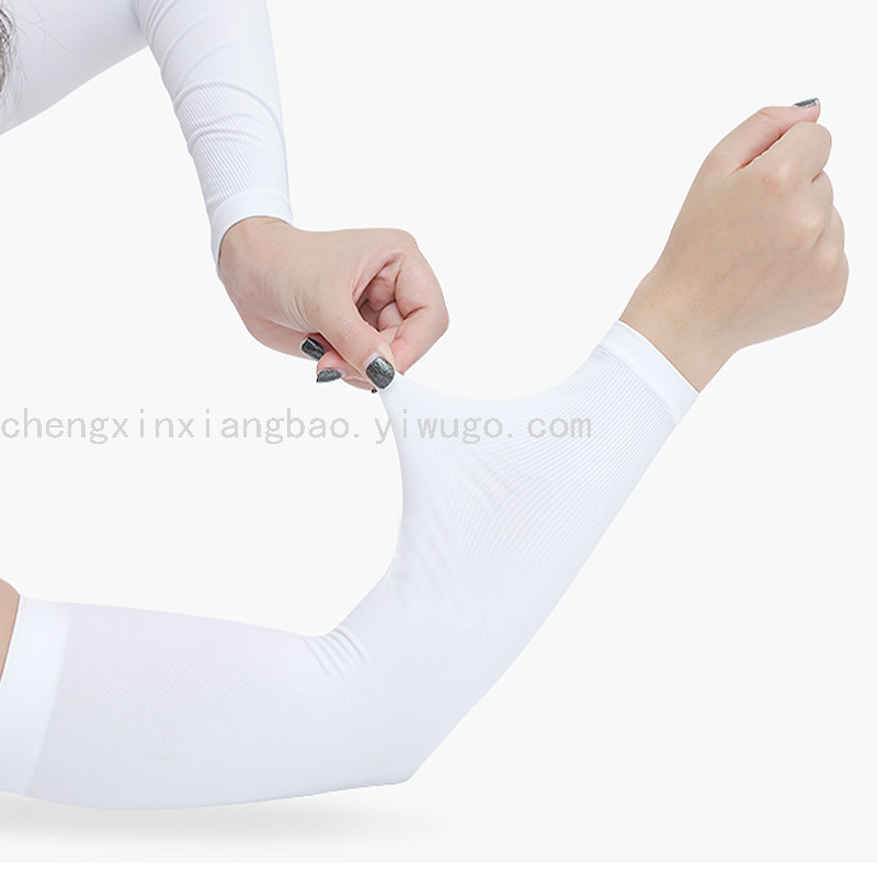 Ice Silk Sun Protection Gloves Women&#039;s Summer Driving UV Protection Oversleeve Cycling Arm Protector Cool Oversleeve