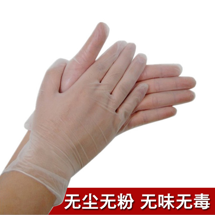 Disposable PVC gloves 9 inch transparent powder free gloves household powder industry