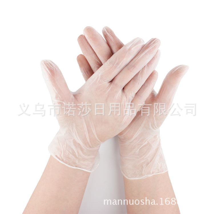 Menosha disposable PVC gloves food processing, oil resistant, static electronics factory household labor gloves