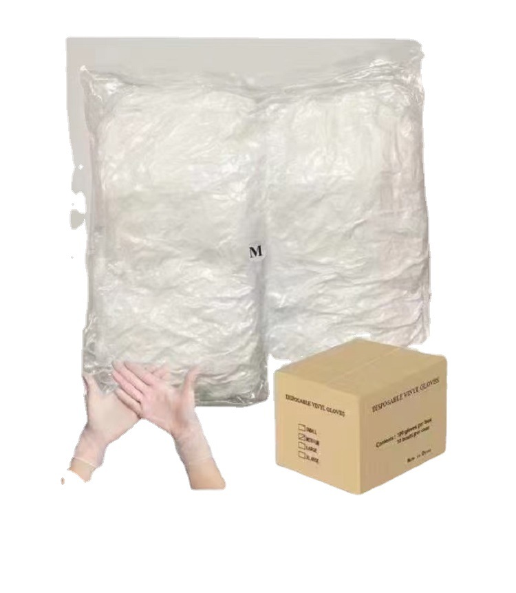 Disposable Powder-Free PVC Gloves 50 Pairs-Bag PVC Gloves