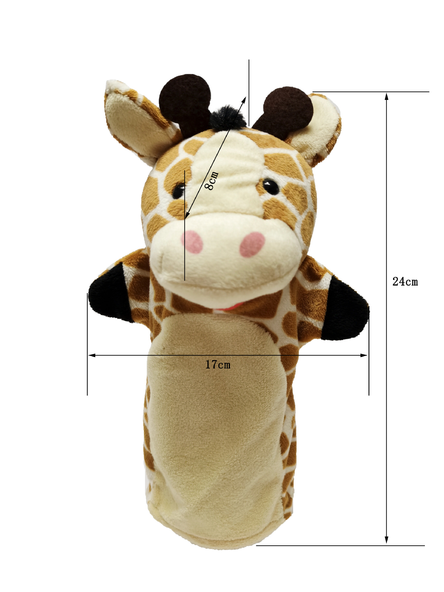 Cute Simulation Forest Puppet Animal Gloves for Performance Doll Parent-Child Game Story Telling Plush Toy Gloves Baby