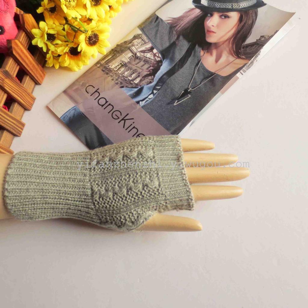 Korean s half gloves wool gloves wrist cuff sleeve arm sleeve half direct manufacturers