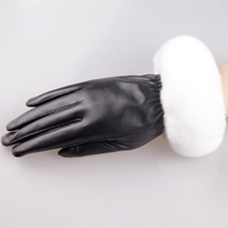 Bai Hu Wang, Nick leather gloves. rex rabbit fur gloves. Sheepskin wool gloves