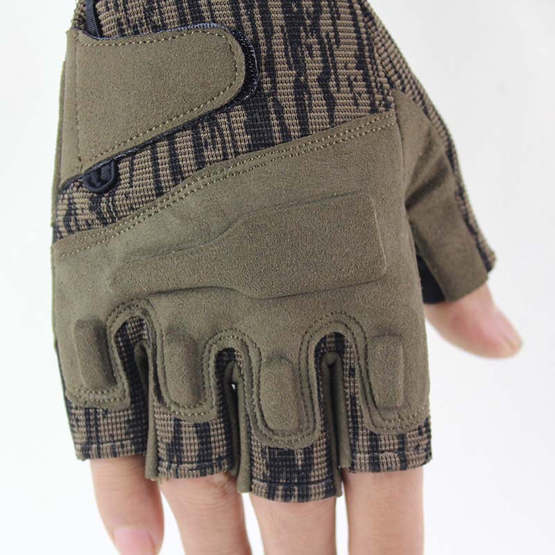Wholesale C1 half-finger tactical gloves for outdoor cycling, anti-skid protective gloves for mountaineering and fitness