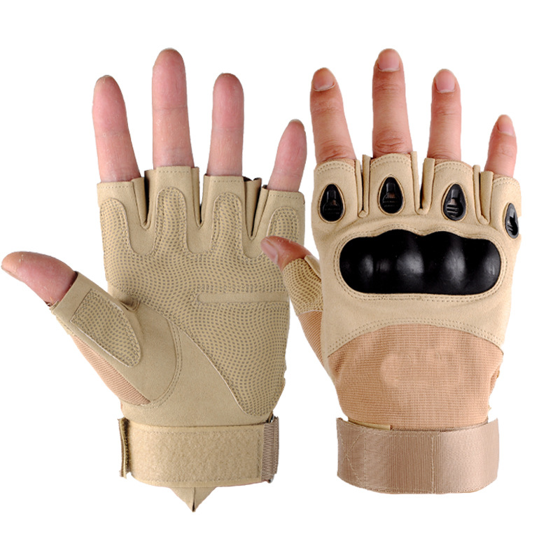 Military Fans Tactical Men&#039;s Half-Finger Gloves Outdoor Mountaineering Protection Wear-Resistant Non-Slip Fitness Cycling Training Fingerless Sports