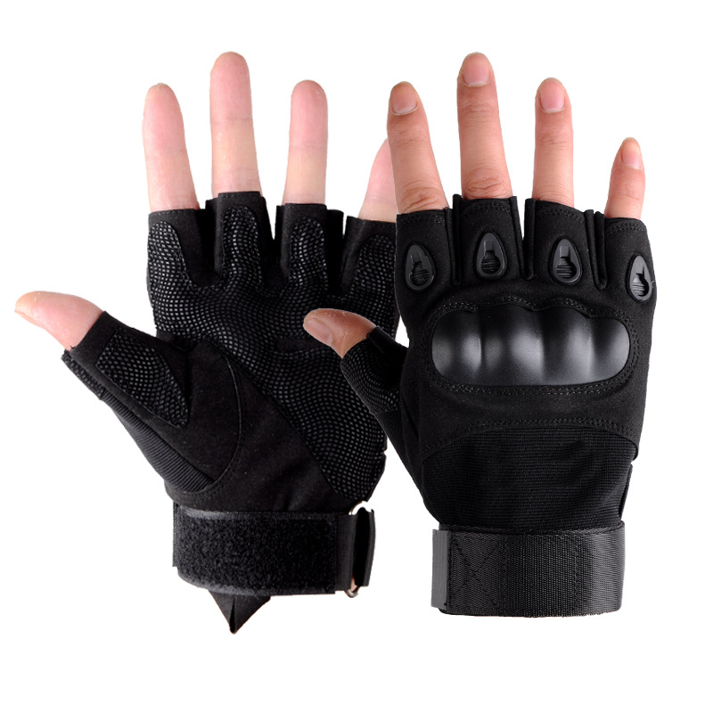 Military Fans Tactical Men&#039;s Half-Finger Gloves Outdoor Mountaineering Protection Wear-Resistant Non-Slip Fitness Cycling Training Fingerless Sports