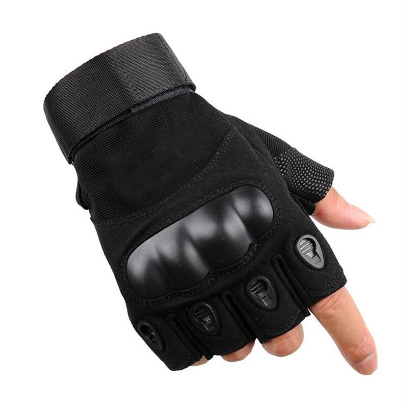 Military Fans Tactical Men&#039;s Half-Finger Gloves Outdoor Mountaineering Protection Wear-Resistant Non-Slip Fitness Cycling Training Fingerless Sports