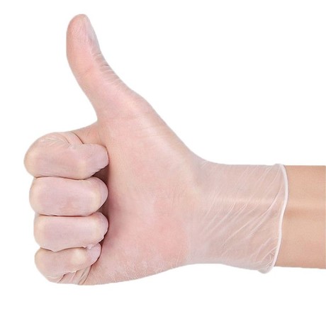 Disposable gloves are PVC transparent gloves labor insurance Household food and beverage cleaning and beauty salon film plastic gloves
