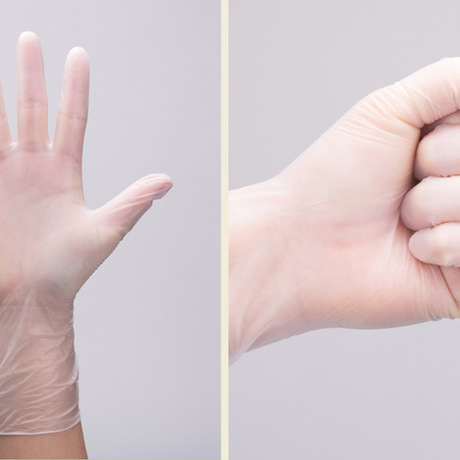 Disposable gloves are PVC transparent gloves labor insurance Household food and beverage cleaning and beauty salon film plastic gloves