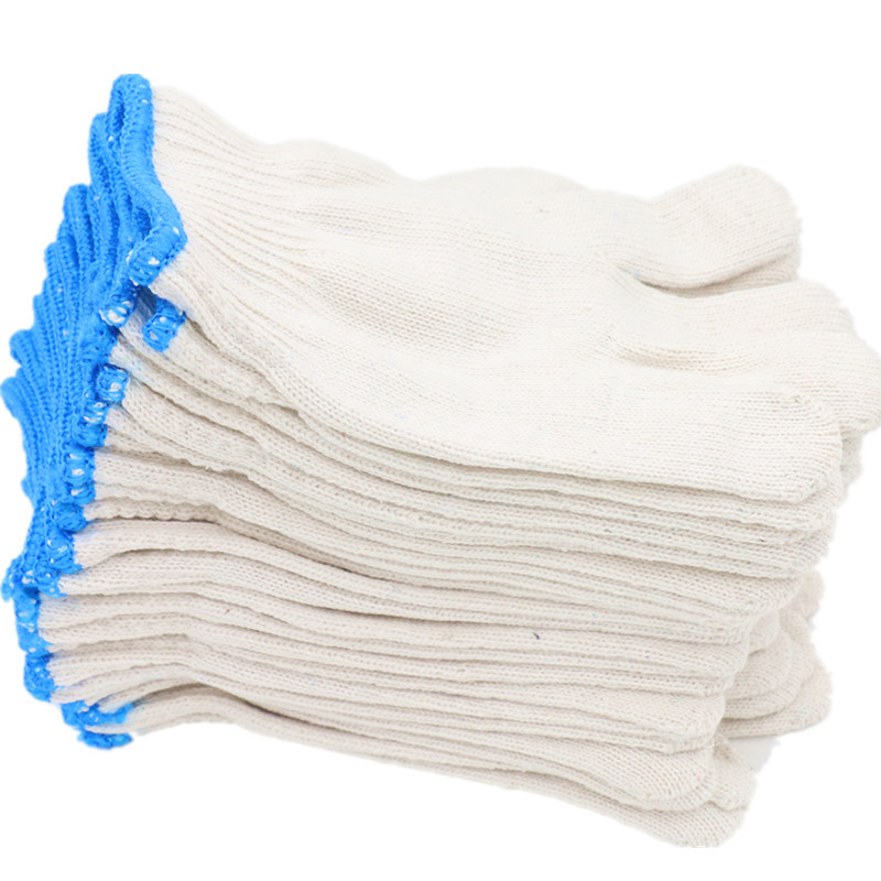 [Recommended] Thread Element Labor Protection Gloves Cotton Yarn Cotton Thread Nylon Protection Cotton Gloves Non-Slip Thickened Knitting Wear-Resistant