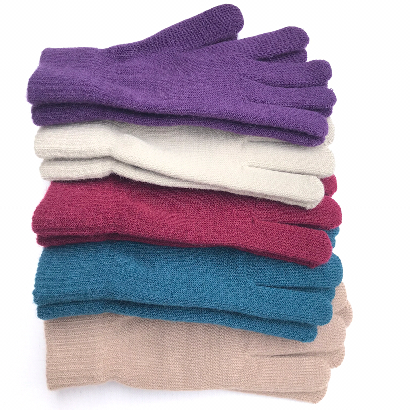Wholesale winter high quality adult men and women daily wear the conventional thickened thermal knitting gloves