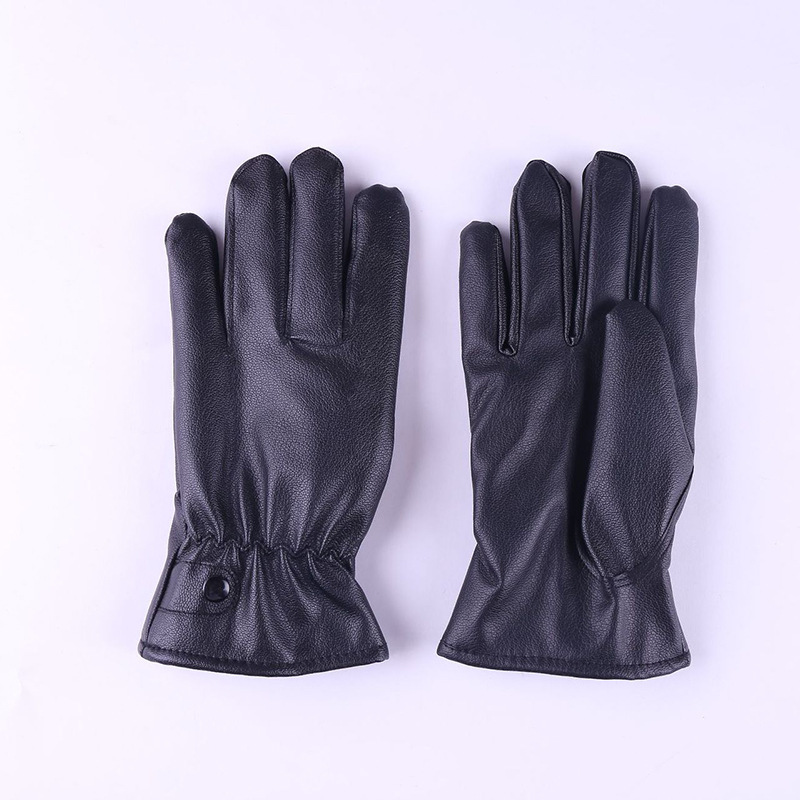 Men&#039;s Autumn and Winter Riding Gloves Warm Gloves Windproof Finger Gloves Outdoor Riding Warm Touch Screen Leather PU Gloves