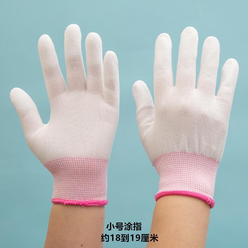 Gloves Knitted Rubber Gloves Yarn Glove Coated Finger Pu Coated Palm Rubber Coated Gloves Rubber Gloves PU Gloves
