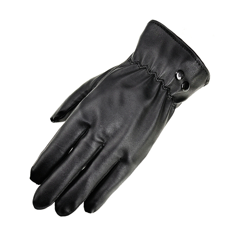  Winter Warm Waterproof Touch Screen Pu Gloves Female Riding Motorcycle Gift Stall Wholesale Leather Gloves