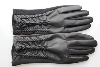 Factory direct wild women don&#039;t fall down and washed leather PU gloves wholesale cotton gloves