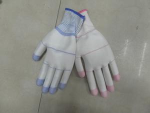 Gloves, anti-static gloves, PU gloves, little Pearl zebra PU gloves