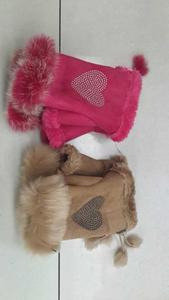 Rabbit fur gloves 