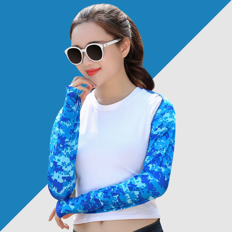 Cross-Border European and American Summer Golf Sunscreen Shawl Oversleeve Outdoor Cycling Solid Color Thin Shoulder Women&#039;s Sports Sleeves