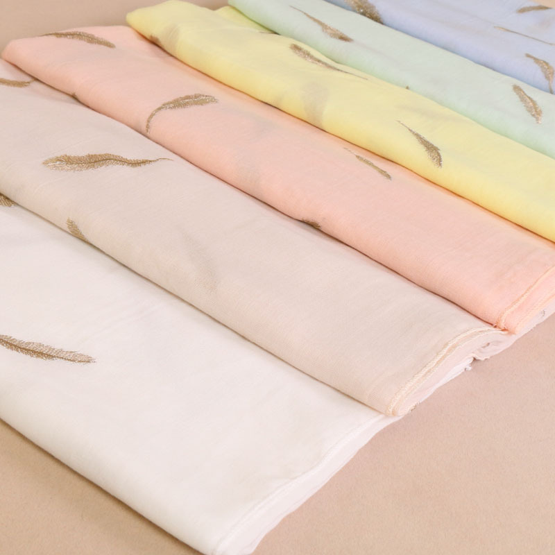 Foreign Trade New Embroidered Feather Sunscreen Shawl Female Thin Fashion Women&#039;s European and American Style Large Long Towel Wholesale Vs102