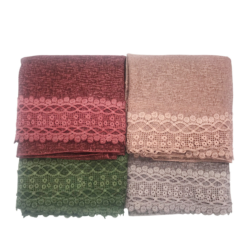 Foreign Trade New Summer Thin Linen Hollow Lace Women&#039;s Scarf Ethnic Handbag Headscarf 11 Colors