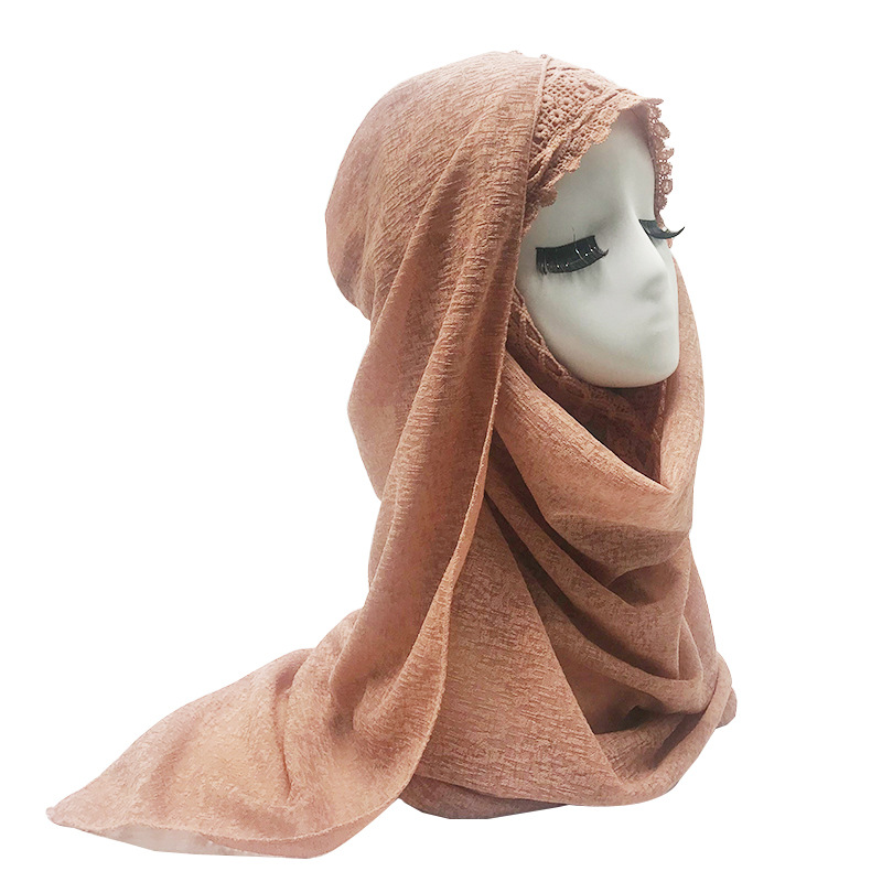 Foreign Trade New Summer Thin Linen Hollow Lace Women&#039;s Scarf Ethnic Handbag Headscarf 11 Colors
