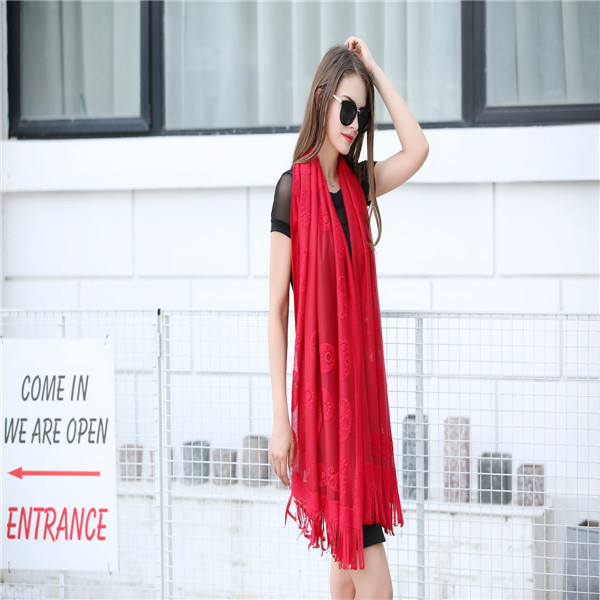 Scarf Women&#039;s Shawl Ethnic Style Beach Scarf Beach Towel Oversized Seaside Summer Sunscreen Scarf
