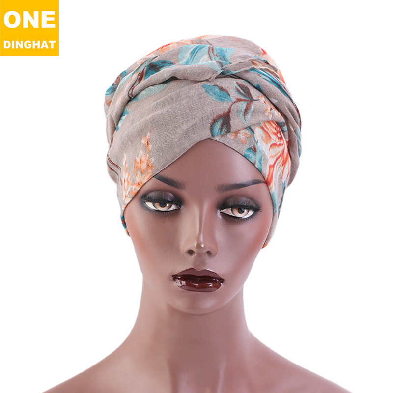 Retro Style Cotton Tam-O&#039;-Shanter Scarf Ethnic Style Scarf Hat Headcloth Women&#039;s Square Scarf
