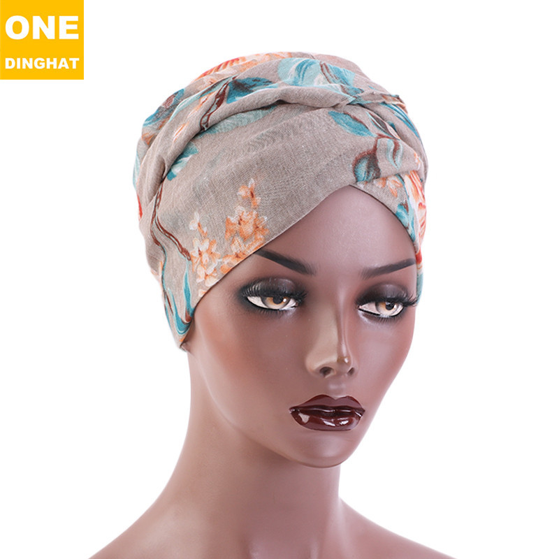 Retro Style Cotton Tam-O&#039;-Shanter Scarf Ethnic Style Scarf Hat Headcloth Women&#039;s Square Scarf