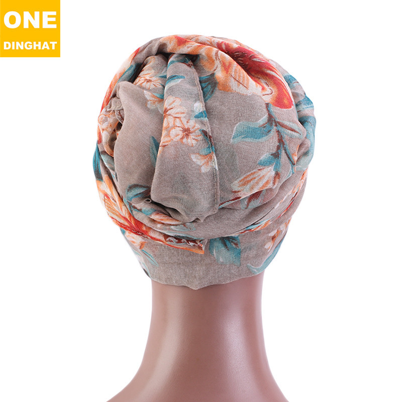 Retro Style Cotton Tam-O&#039;-Shanter Scarf Ethnic Style Scarf Hat Headcloth Women&#039;s Square Scarf