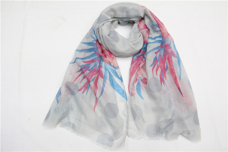 Autumn and Winter Scarf Printing Tr Space Cotton Scarf Hot Sale Foreign Trade Scarf Cotton and Linen