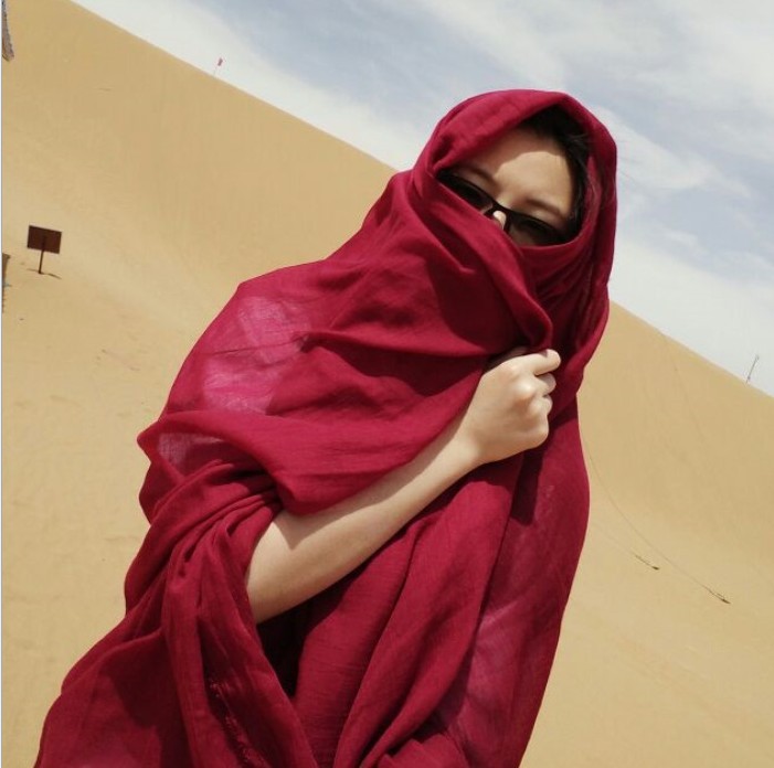 Color Tr Cotton Scarf Four Seasons Air Conditioning Sunscreen Shawl Oversized Scarf Scarf Women&#039;s Wholesale TR Scarf
