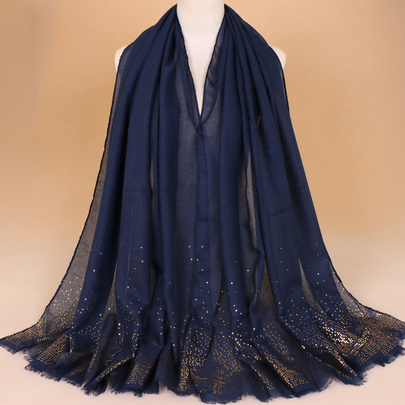 Foreign Trade New TR Cotton Bronzing Women&#039;s Scarf Scarf Burrs Retro India Scarf VS023