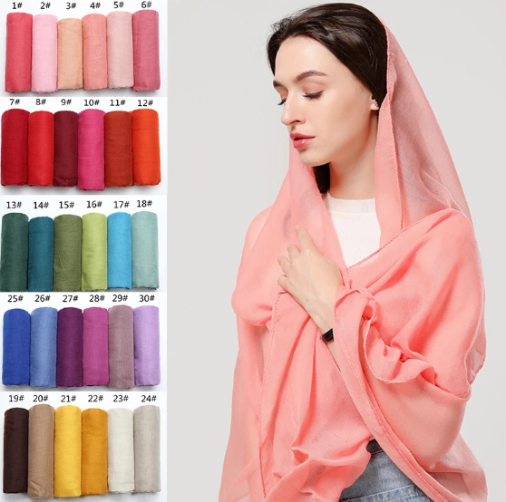 Exclusive for Cross-Border Foreign Trade Cotton and Linen Fashion Women Scarf Shawl Solid Color Tr Cotton Women Scarf Jm101