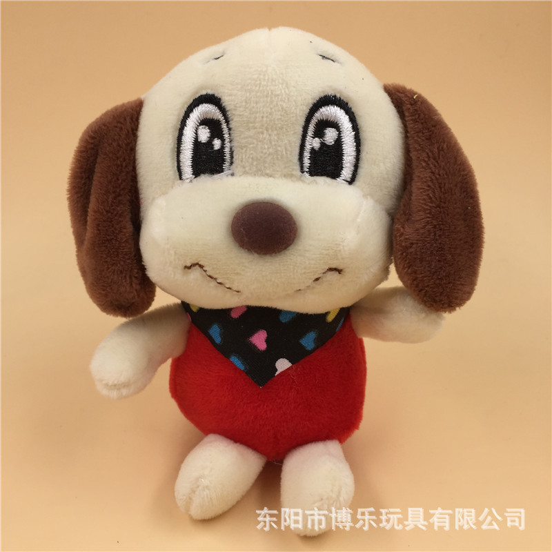 Paula embroidery of the big eye dog plush pendant key chain scarf animal wedding gifts custom wholesale